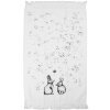 Serviette invitée Clayre & Eef CTBNS-2 40x66 cm Blanc-Gris