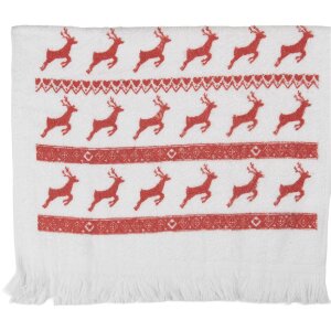 Clayre & Eef Serviette Invité 40x66 cm Blanc...