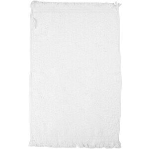 Clayre & Eef CTRUB Serviette de Toilette 40x66 cm Gris-Blanc