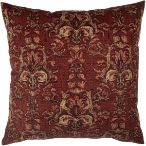 Clayre & Eef Housse de Coussin 45x45 cm Rouge et Jaune