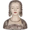 Buste décorative femme Clayre & Eef 27x15x30 cm Beige-Brun