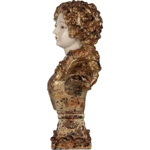 Buste Décorative Clayre & Eef Beige Marron 18x12x30 cm