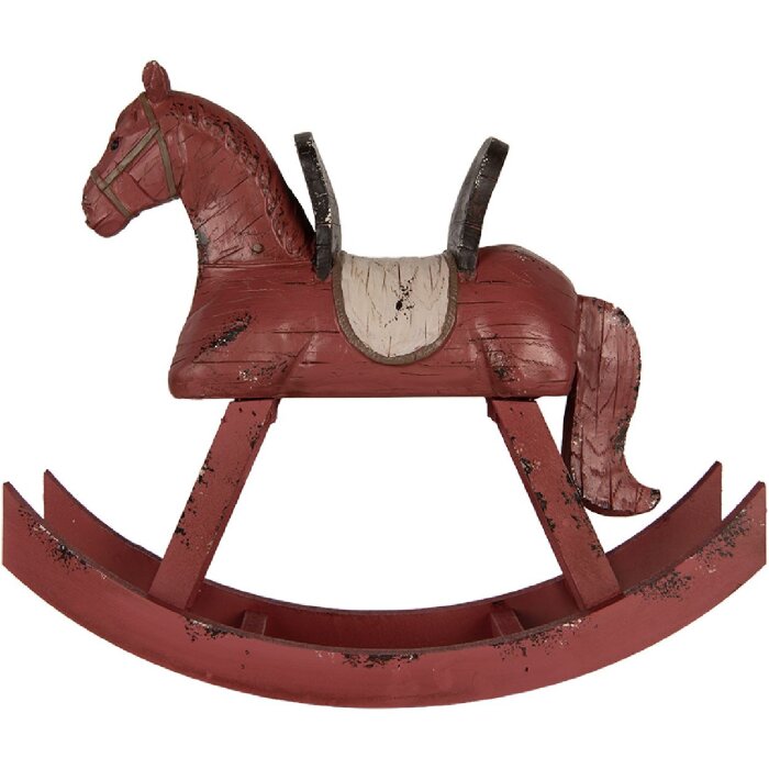 Cheval à bascule décoratif Clayre & Eef 39x12x33 cm Rose