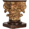 Clayre & Eef 6PR5581 Socle Décoratif 12x12x16 cm Brun-Doré