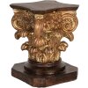 Clayre & Eef 6PR5581 Socle Décoratif 12x12x16 cm Brun-Doré