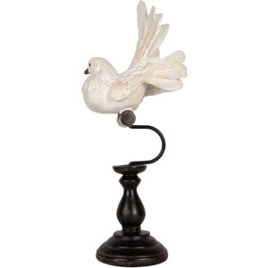 Clayre & Eef Décoration Oiseau 15x11x36 cm