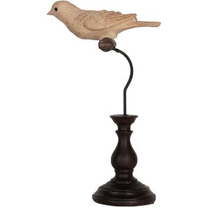 Clayre & Eef 6PR5587 Décoration Oiseau Beige...