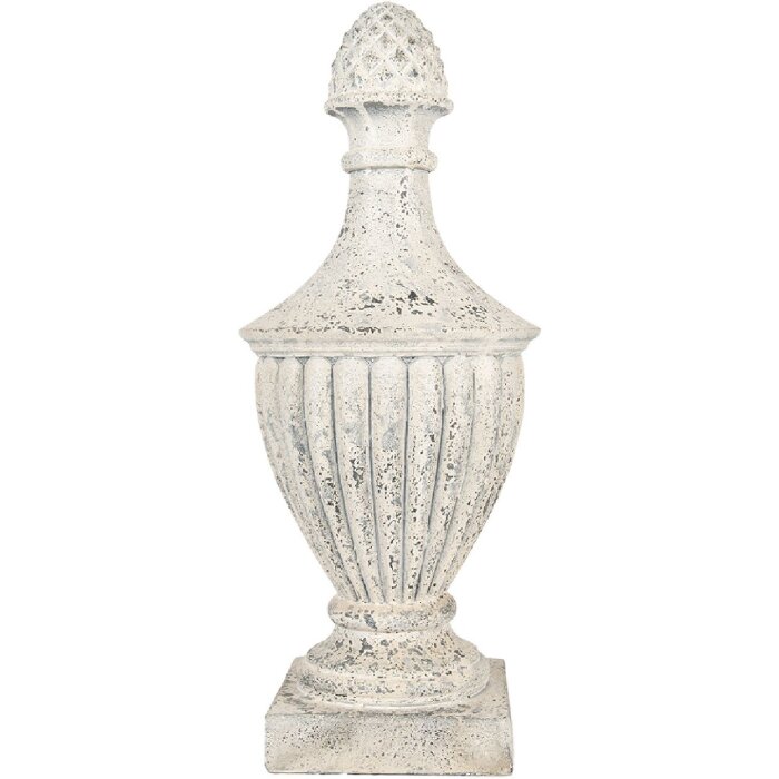 Ornement Décoratif Clayre & Eef 26x26x64 cm Beige Gris