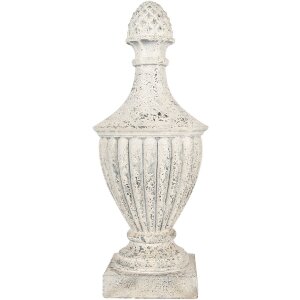 Ornement Décoratif Clayre & Eef 26x26x64 cm Beige Gris