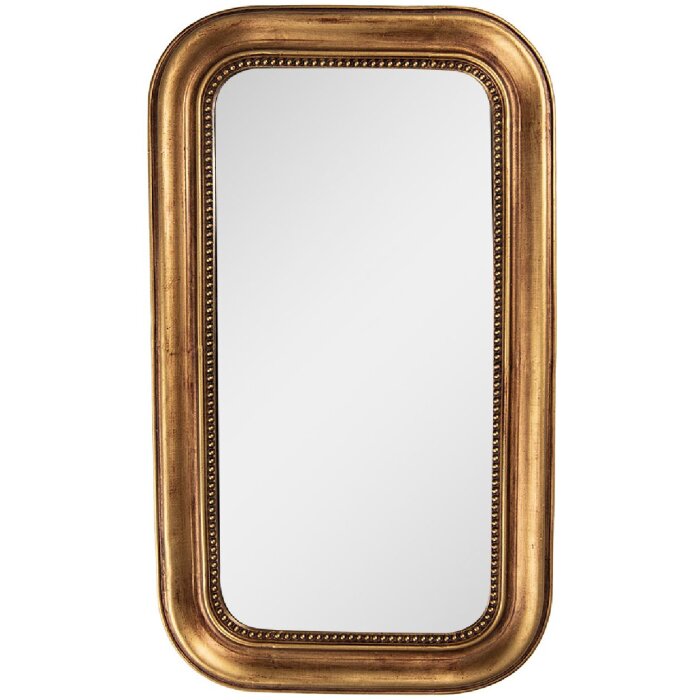 Clayre & Eef 62S312 Miroir mural doré 21x36 cm