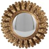 Clayre & Eef 62S314 Miroir Ø 20x3 cm Doré