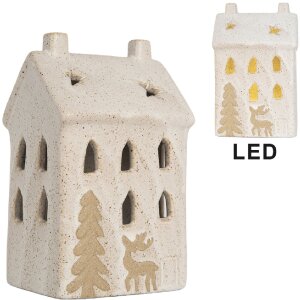 Clayre & Eef 6CE2176M Maison Décorative LED 9x7x15 cm