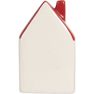 Clayre & Eef Maison Décoration LED 6x5x10 cm Blanc Rouge