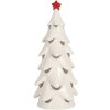 Clayre & Eef Arbre de Noël Lumineux LED Ø 11x25 cm Blanc/Rouge