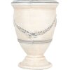 Clayre & Eef Pot à Fleurs Décoratif Beige Gris 23x31 cm