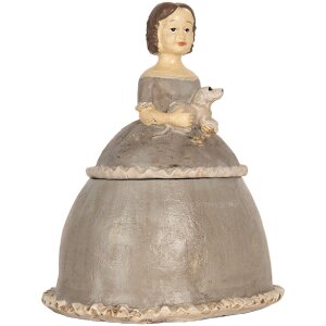 Décoration Femme Clayre & Eef 19x16x22 cm Beige/Gris