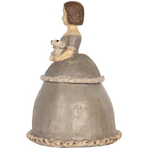 Décoration Femme Clayre & Eef 19x16x22 cm Beige/Gris