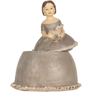 Décoration Femme Clayre & Eef 19x16x22 cm Beige/Gris