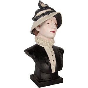 Buste décorative Femme Clayre & Eef 27x21x48 cm Beige/Marron