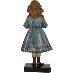 Clayre & Eef Décoration Femme Beige & Bleu 15x31 cm