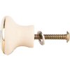 Clayre & Eef 66267 Bouton de porte beige-bleu 3x3 cm