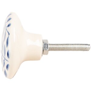 Clayre & Eef 66268 Poignée de porte Beige-Bleu...