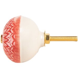 Clayre & Eef 66273 Poignée de porte rot-beige...
