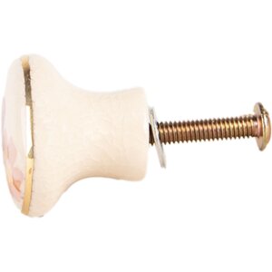 Clayre & Eef 66277 Poignée de porte Beige Rose...
