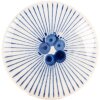 Clayre & Eef 66280 Bouton de porte Beige Bleu 4x3 cm Céramique