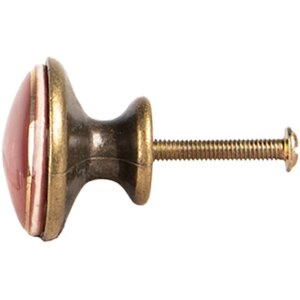 Clayre & Eef 66281BU Bouton de porte Rouge...