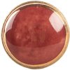 Clayre & Eef 66281BU Bouton de porte Rouge Doré Ø 3x3 cm / S3 cm