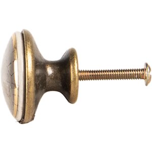 Clayre & Eef 66281G Poignée de porte 3x3 cm...