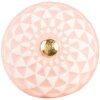 Clayre & Eef 66282 Poignée de porte rose-beige 4x3 cm