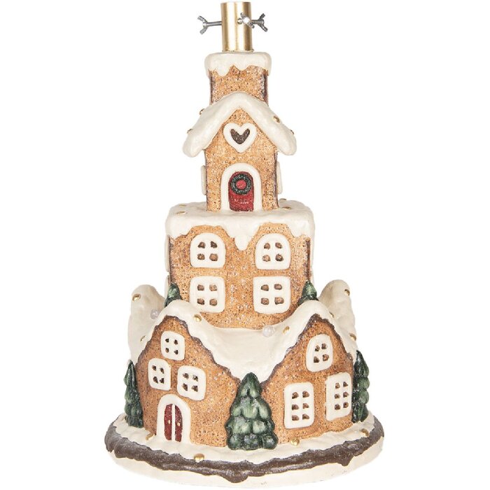 Support à sapin Clayre & Eef 5MG0093 Ø 35x57 cm Marron et Blanc