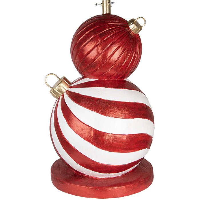 Support à sapin Clayre & Eef 5MG0096 Rouge et Blanc Ø 55x84 cm