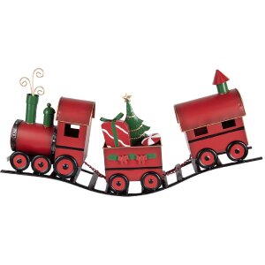 Clayre & Eef Train Décoratif 63x13x31 cm Rouge