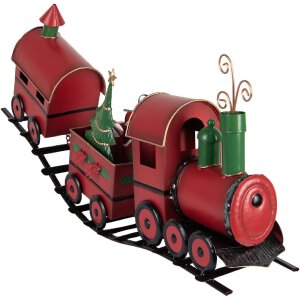 Clayre & Eef Train Décoratif 63x13x31 cm Rouge