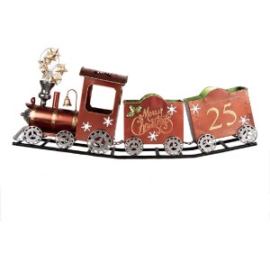 Décoration Train Clayre & Eef 79x15x37 cm Rouge