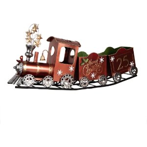 Décoration Train Clayre & Eef 79x15x37 cm Rouge