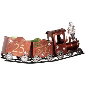 Décoration Train Clayre & Eef 79x15x37 cm Rouge