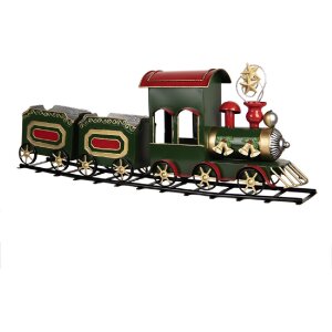 Décoration Train Vert 77x15x31 cm Clayre & Eef