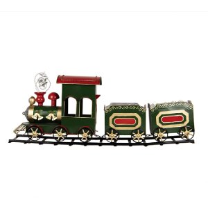 Décoration Train Vert 77x15x31 cm Clayre & Eef