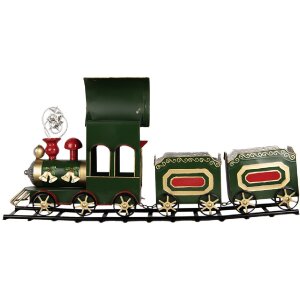 Décoration Train Vert 77x15x31 cm Clayre & Eef