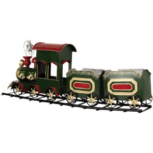Décoration Train Vert 77x15x31 cm Clayre & Eef