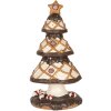 Clayre & Eef Arbre de Noël Décoratif 22x43 cm Marron & Beige