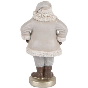 Décoration Père Noël Clayre & Eef 8x6x15 cm Gris