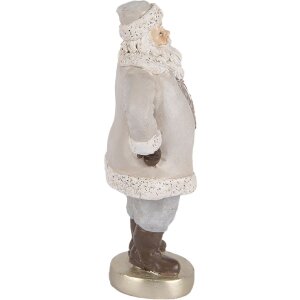 Décoration Père Noël Clayre & Eef 8x6x15 cm Gris