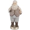 Figurine Père Noël Clayre & Eef 8x6x15 cm Beige/Gris