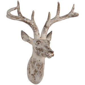 Décoration Murale Cerf Clayre & Eef 33x16x37 cm