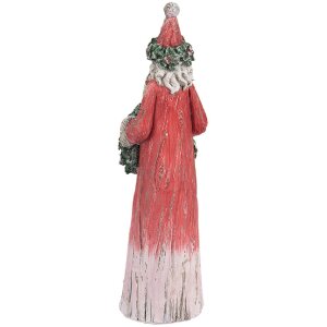 Décoration Père Noël Clayre & Eef Rouge et Vert 7x6x24 cm